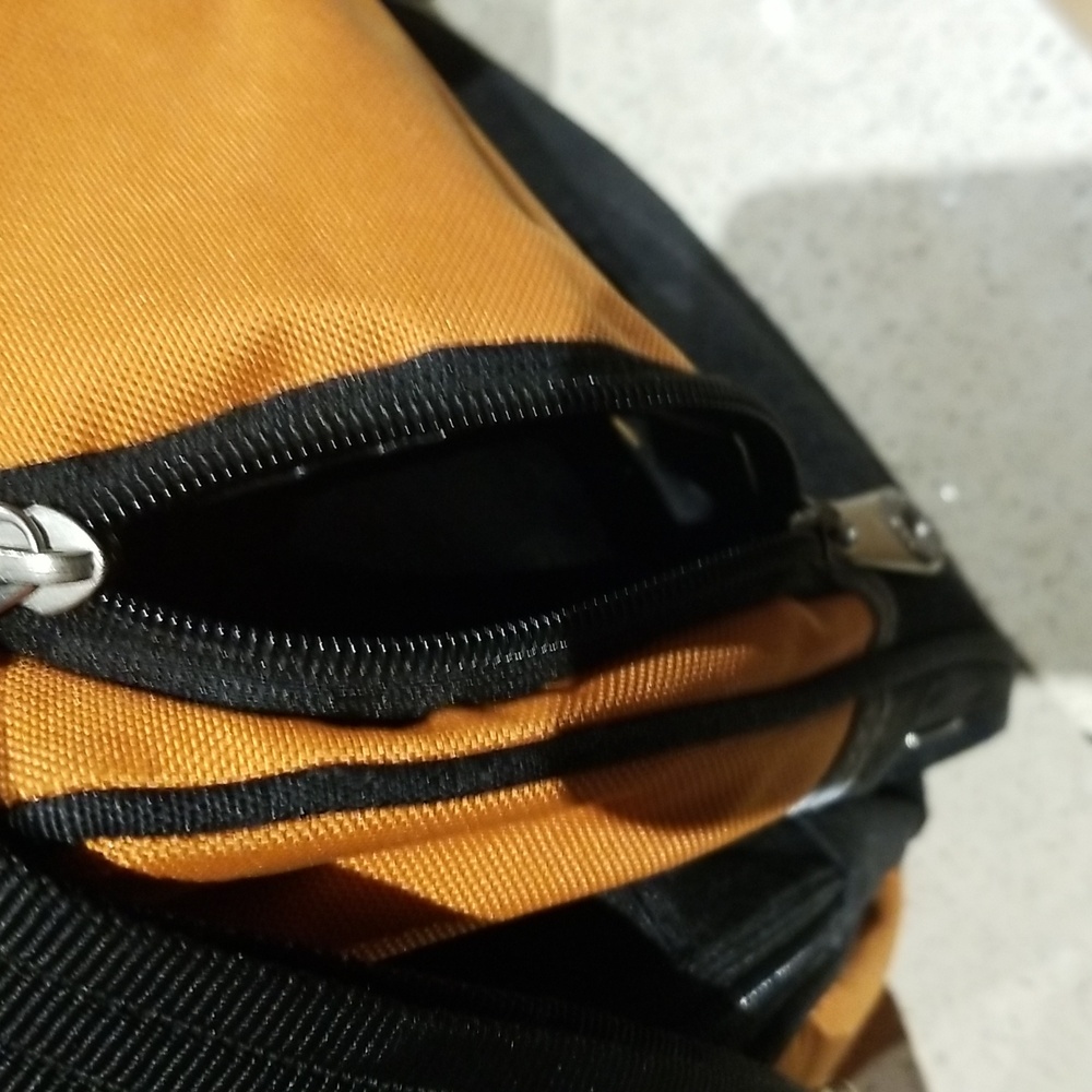 Multiple Zippered Pockets Duffle Euc - image 6